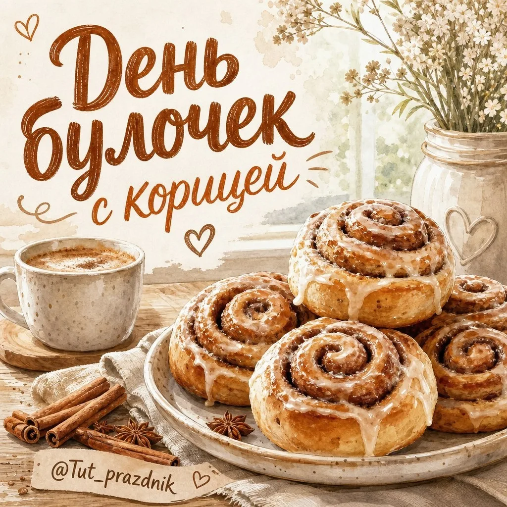 🍥☕️ 4 октября — День булочек с корицей 🍂