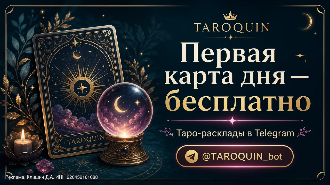 Хочешь узнать, что карты скажут про тебя?
Зайди и проверь свою карту: @TAROQUIN_bot

🔮 TAROQUIN - Т