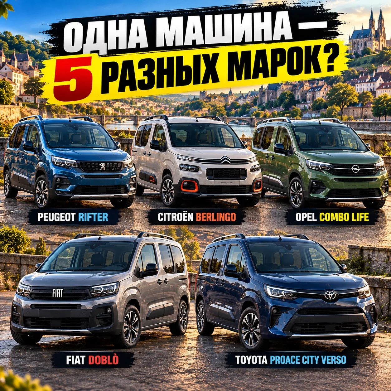🚐 ОДНА МАШИНА — ПЯТЬ РАЗНЫХ МАРОК?