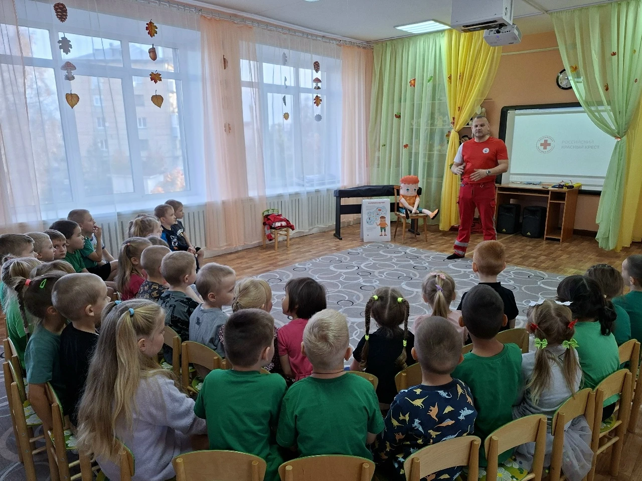 Сегодня в детском саду (Минина, 6) прошло мероприятие "Первая помощь" от "Движения Перв...