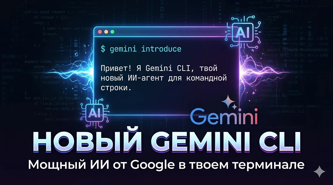 Google выпустил бесплатного AI-агента для терминала.
1 000 запросов в день. Только Google-аккаунт. Б