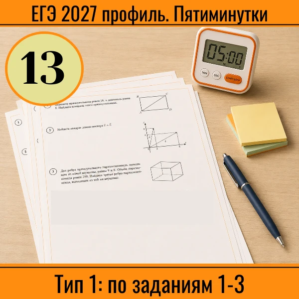 ⏱ Пятиминутка ЕГЭ (профиль) №13