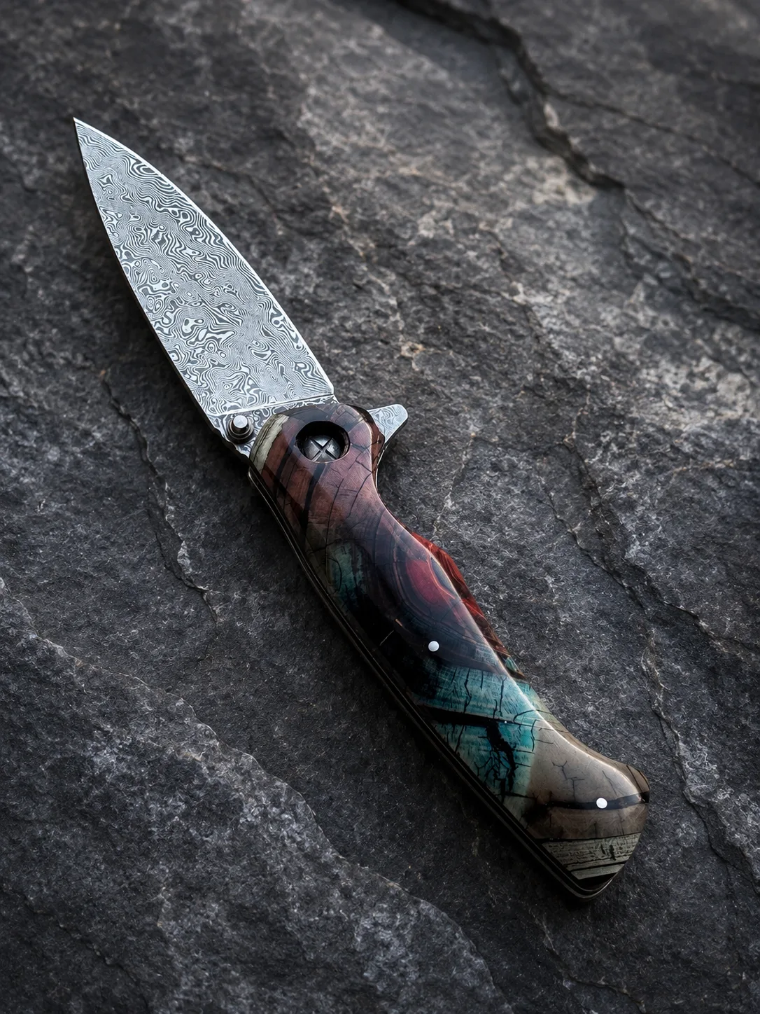 🔥 Эксклюзивный складной нож из  Damasteel