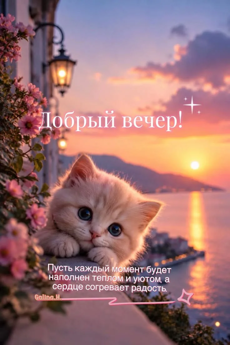 Доброго и уютного вечера!  ✨💐