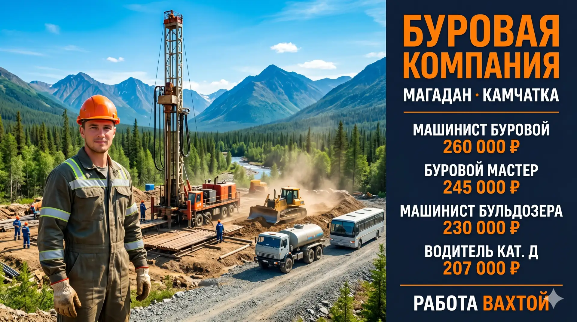 ‼️ "Восточная Буровая Компания" в связи с расширением штата и увеличением объема работ приглашает на