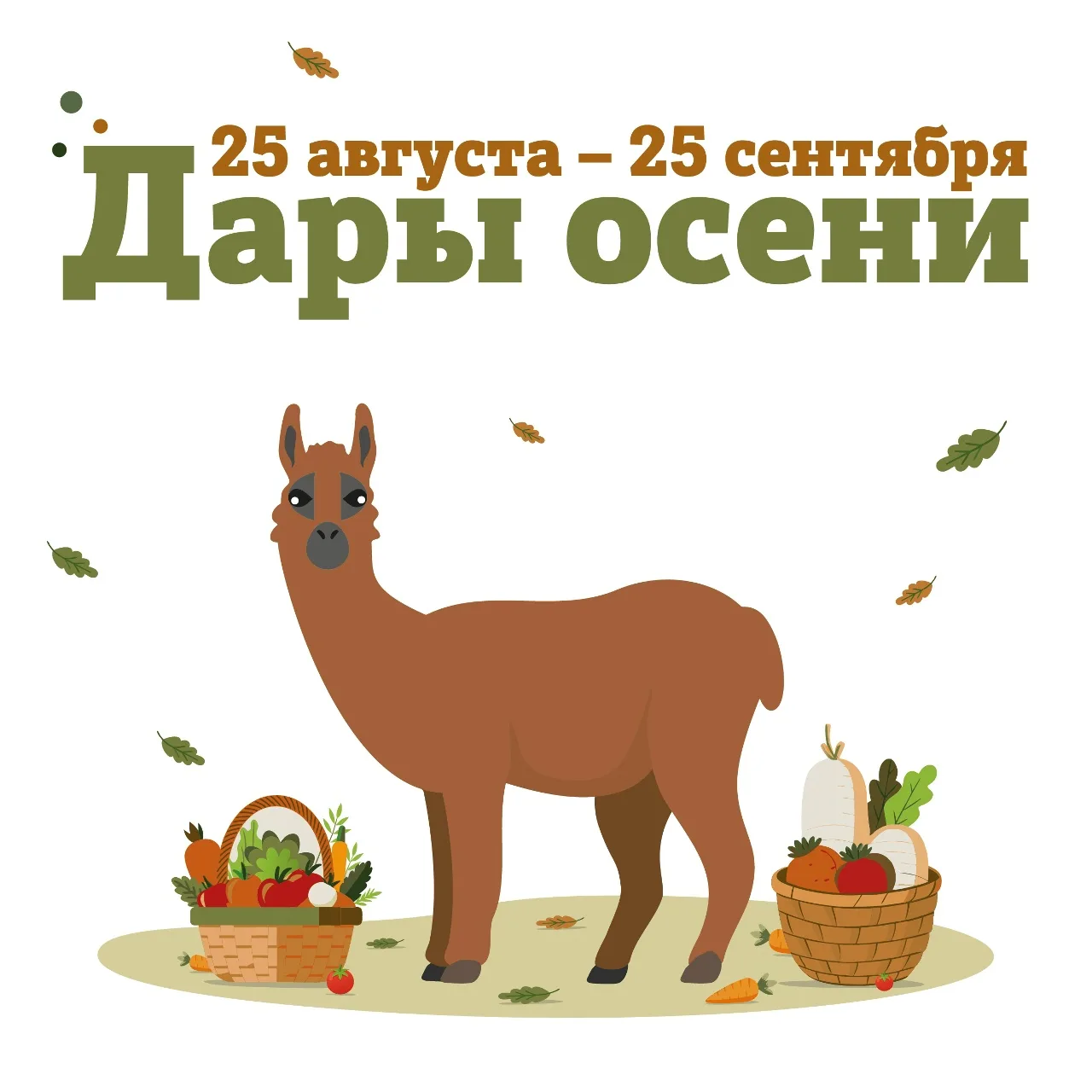 Стартовала акция «Дары осени» в Ленинградском зоопарке🦊 🍁