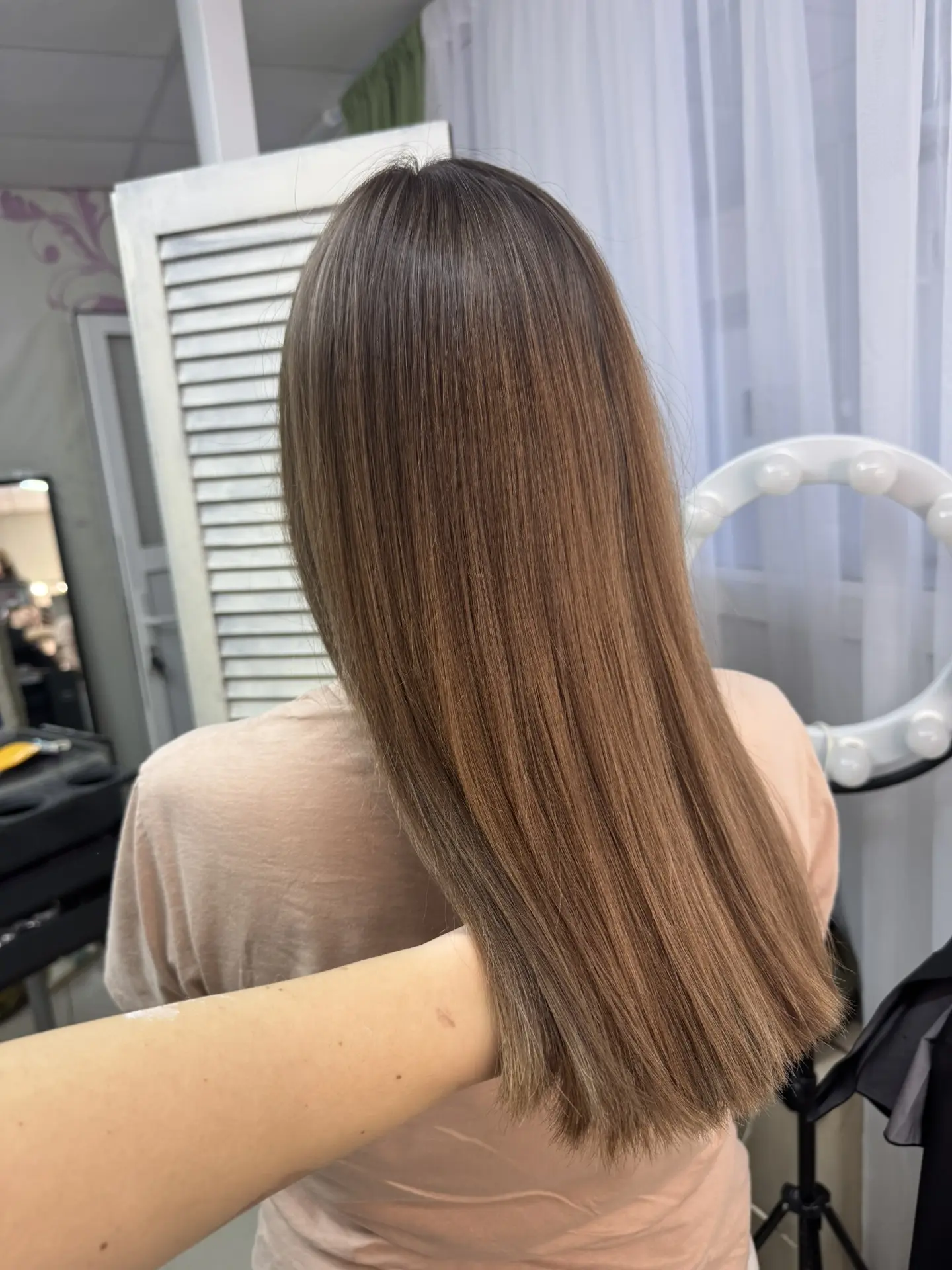 Сходила на окрашивание волос с технике Аиртач 💆🏽‍♀️😍 +1000 к настроению 🔥❤️