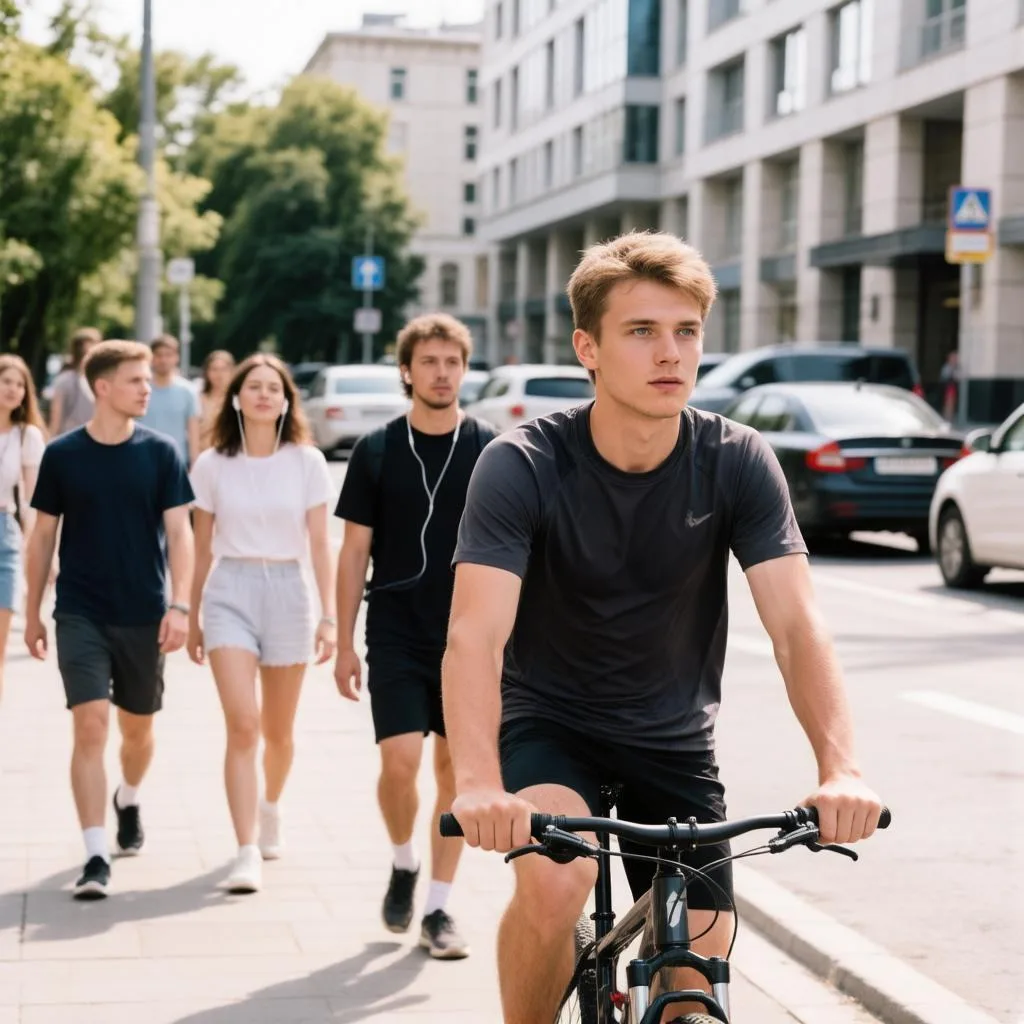 🚴 Штраф до 1500 рублей: юрист объяснил, чем грозят прогулки по велодорожке 📸Пешеход, который гуляе