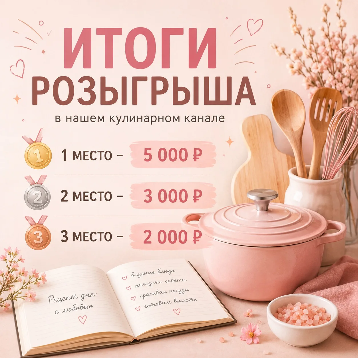 🎉 Ура! Наконец-то этот день настал! 🎉

✨ Подводим итоги нашего розыгрыша!

Спасибо каждому, кто пр