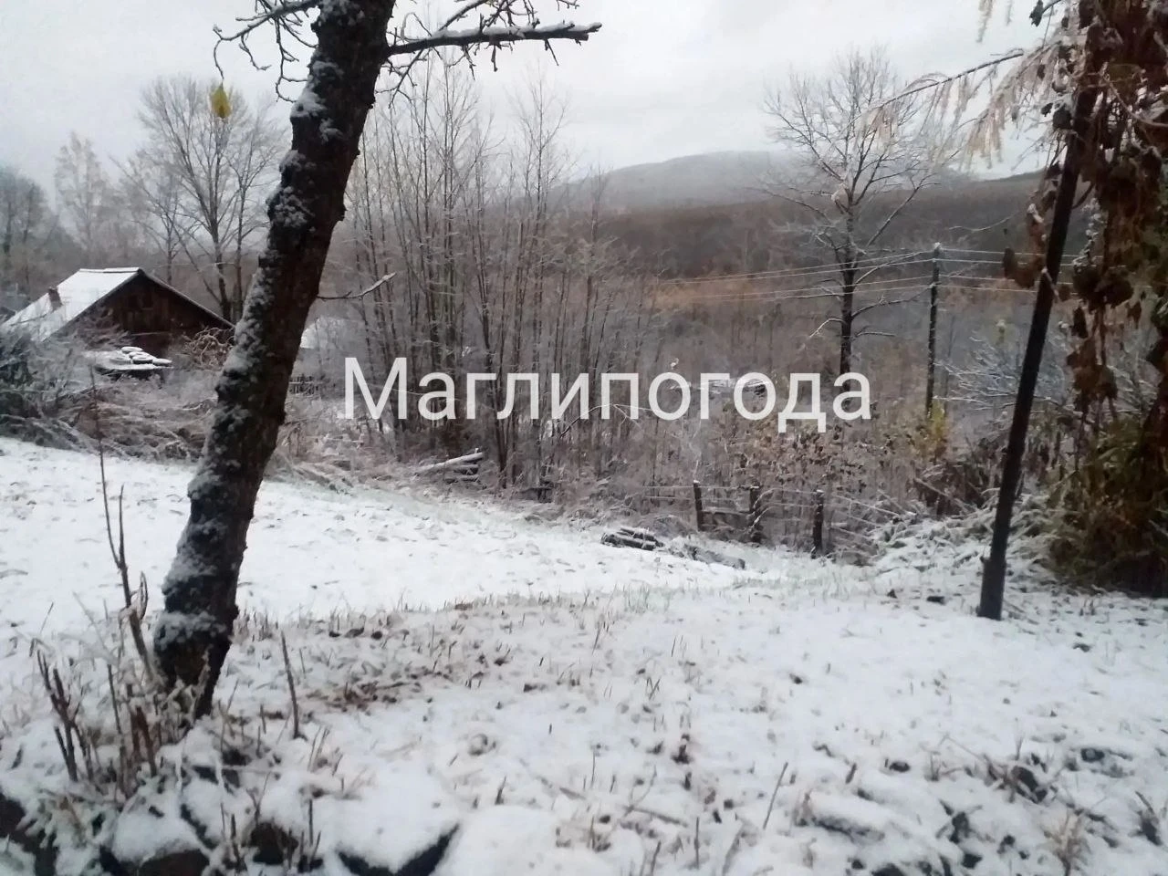 ❄На севере Приморья утром было все бело