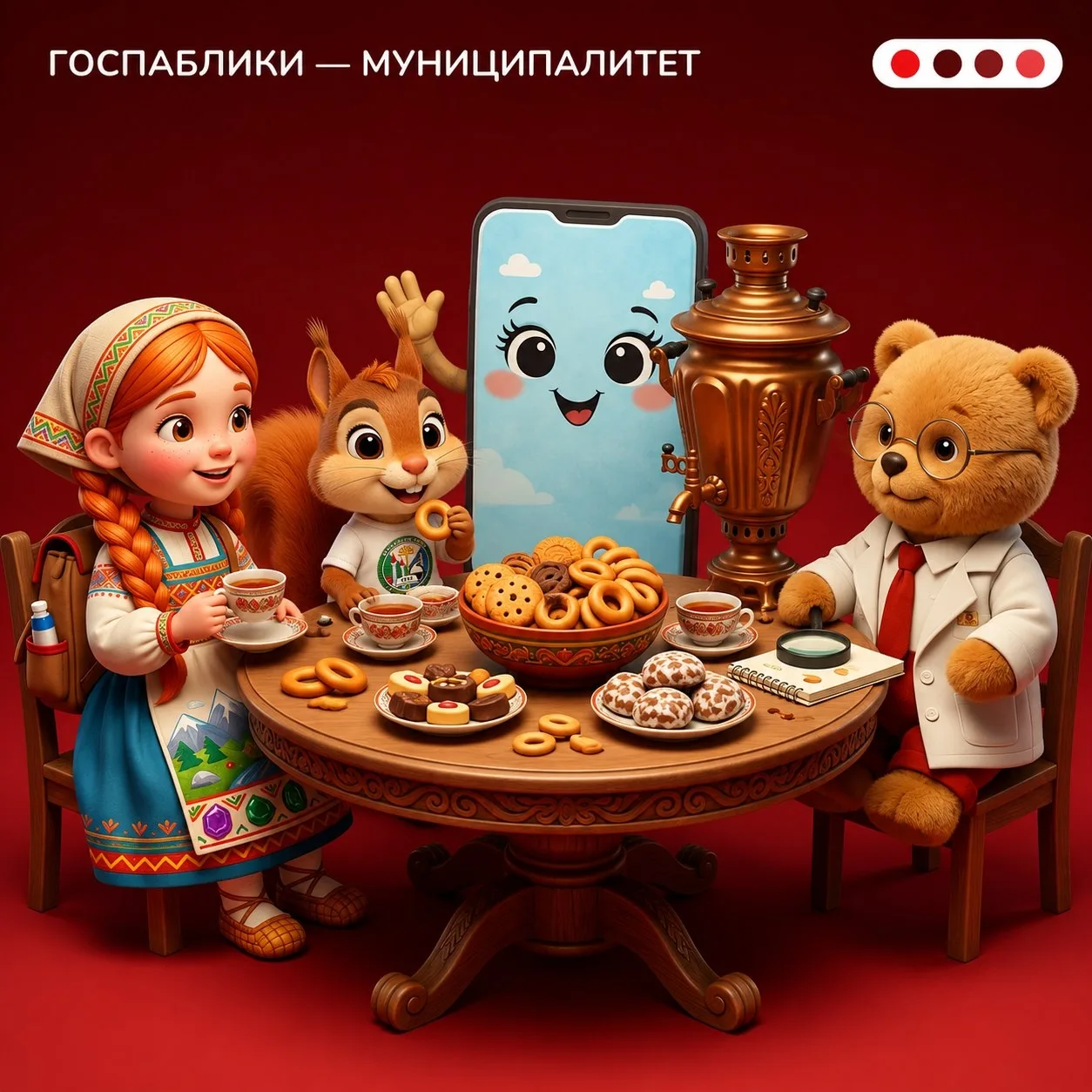 В гостях у Тапсика

Сегодня в компании нашего талисмана новые друзья — Бельчонок из паблика Aдминист