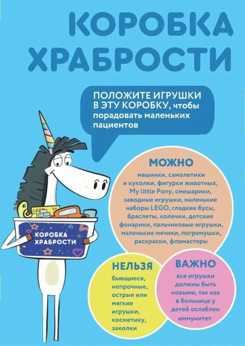 Благотворительная акция "Коробка храбрости" проводится ежегодно.