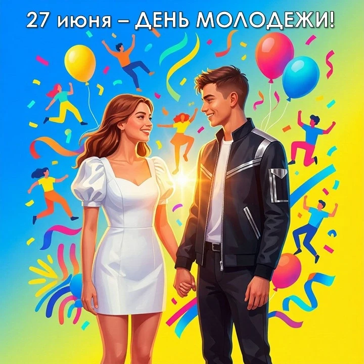 ️✨27 июня 2026 года в России отмечают День молодежи — праздник, который с 2023 года приходится на по