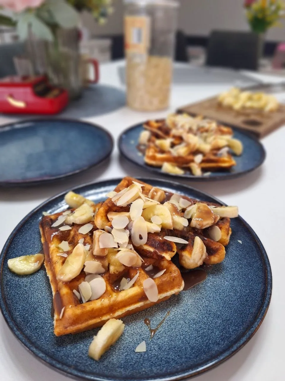 🧇 Воскресный завтрак сегодня был такой😋 . Давно уже не готовила по утрам ничего вкусного своей сем