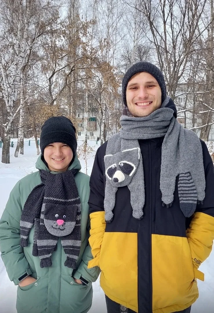 Зверошарфы от нашей подписчицы Людмилы Гайдуковой🧡
