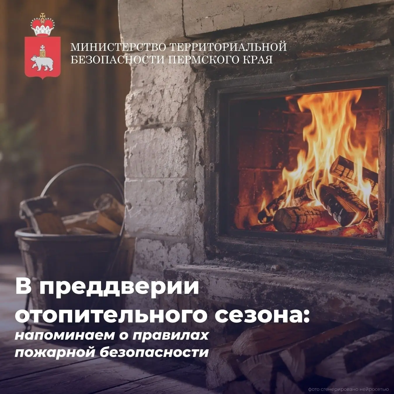 🚒Огнеборцы Прикамья напоминают о правилах безопасности при подготовке печного отопления