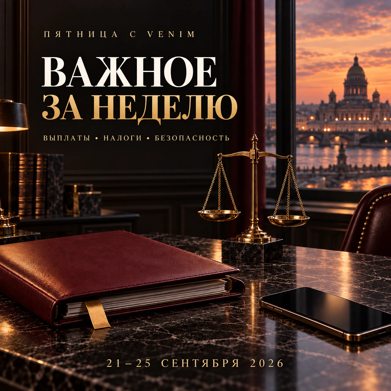 ⚖️ ВАЖНОЕ ЗА НЕДЕЛЮ | VENIM