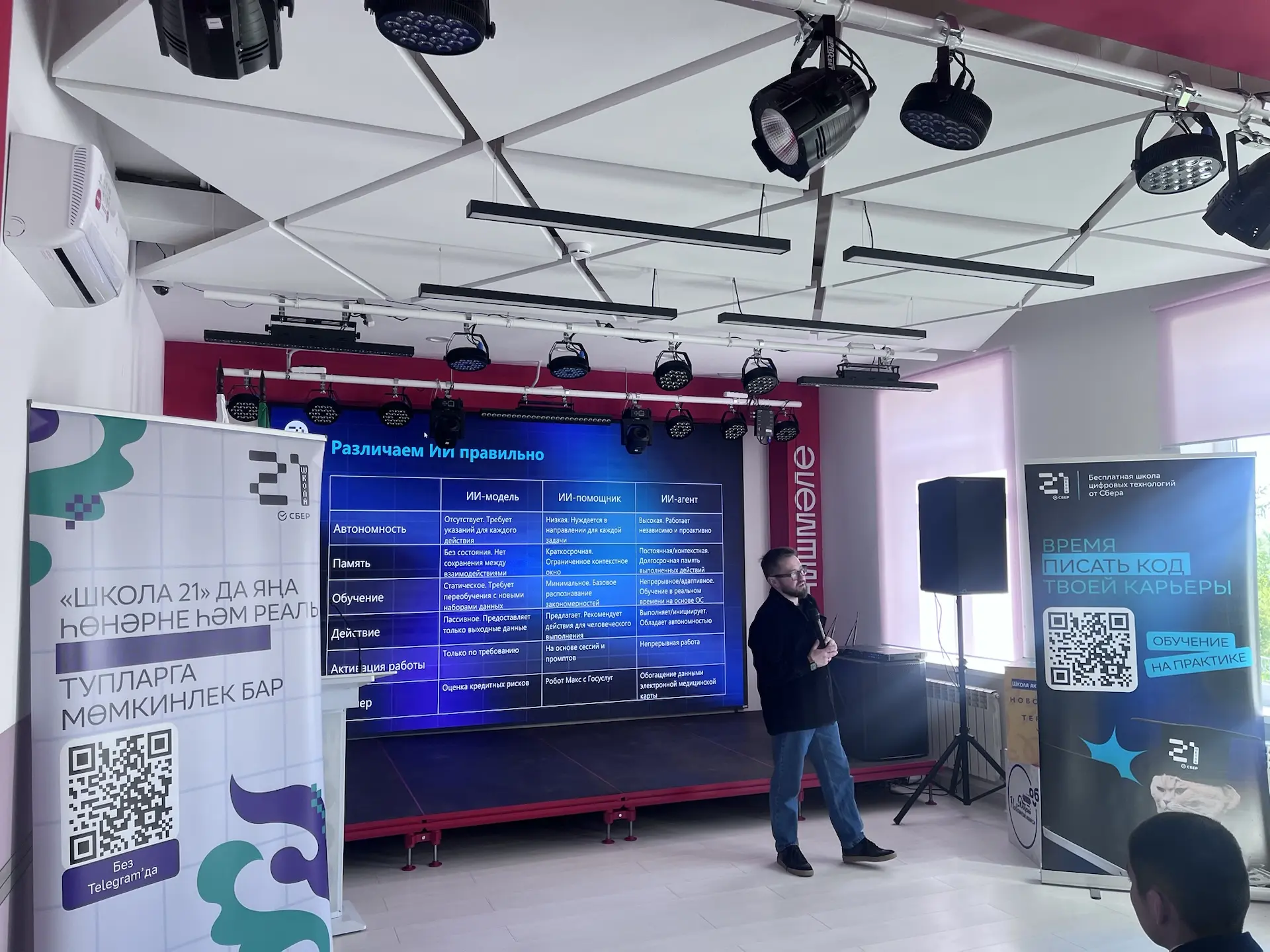 Вчера наши старшеклассники посетили очень интересное мероприятие: AI DAY в МЦ «Чишмэле»...