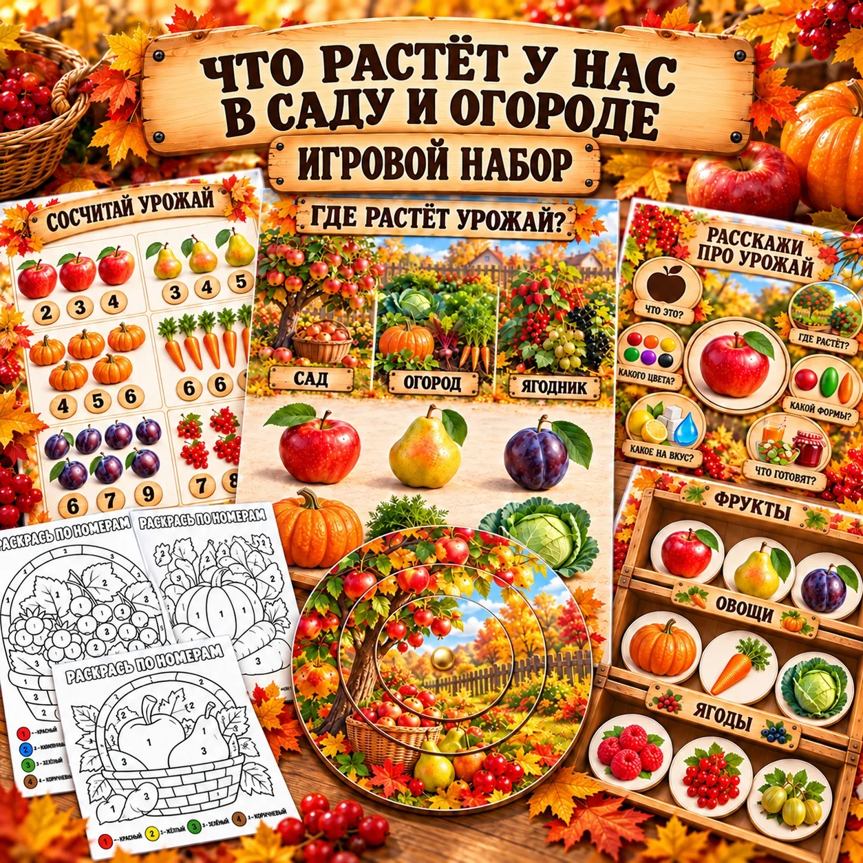 🍎 Что растёт у нас в саду и огороде