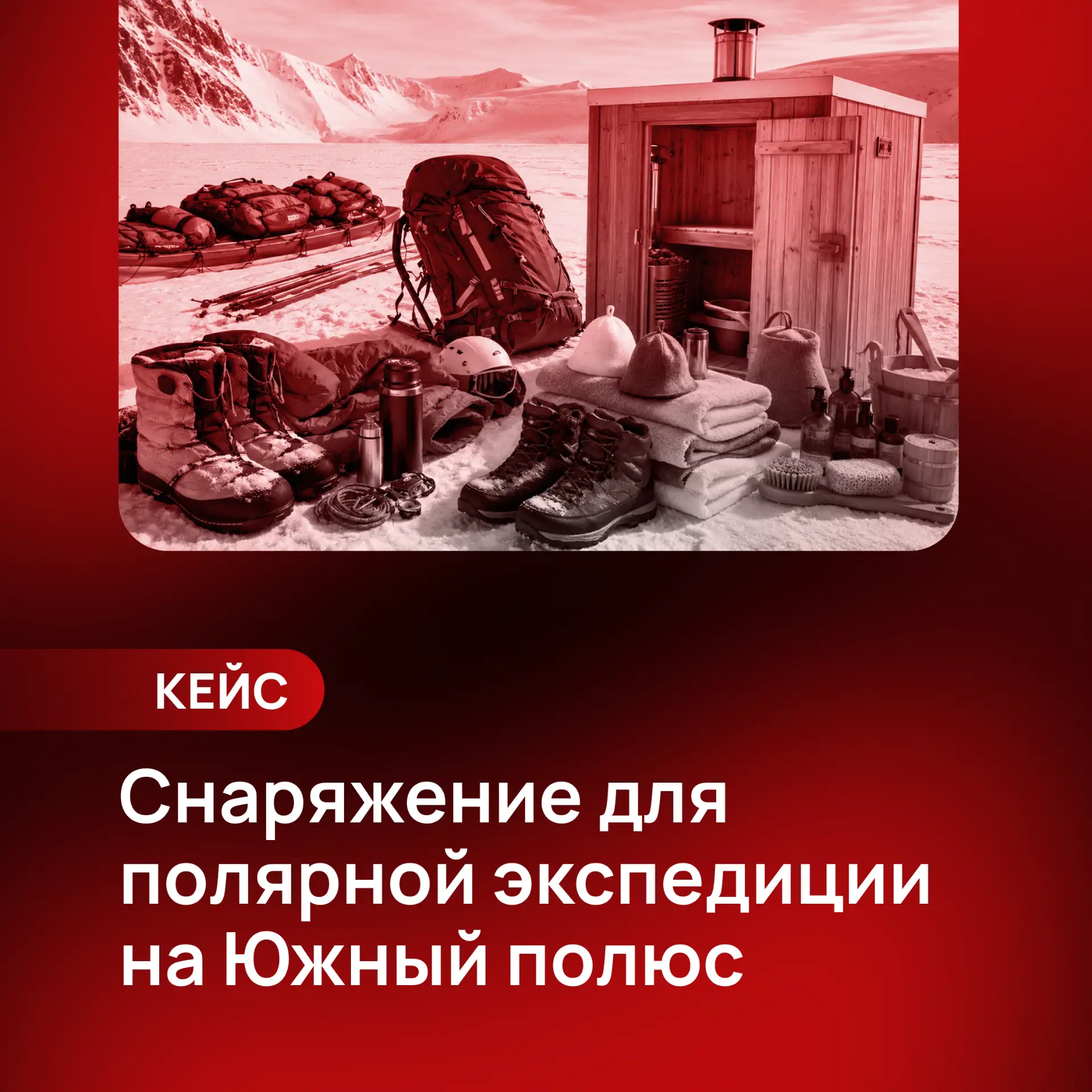 🧊 Кейс: снаряжение для полярной экспедиции на Южный полюс