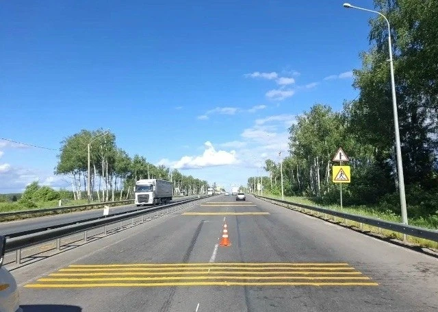 На дорогах Владимирской области начали устанавливать шумовые полосы.
