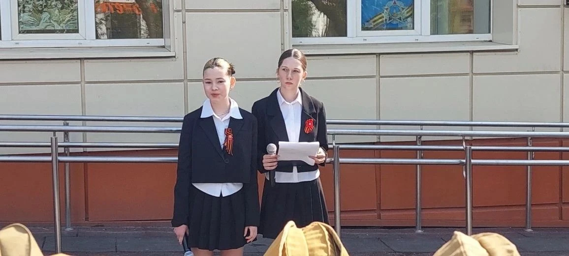Два имени, два героя, два подвига: память навсегда  8 мая, в канун Дня Победы, в школе № 9 состоялос