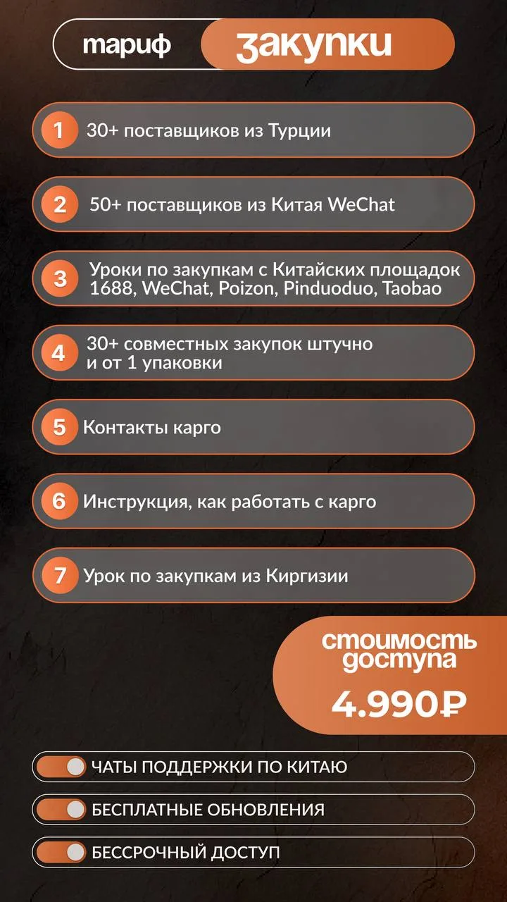 ❗️❗️❗️❗️

Вы просили — и мы сделали! ✨

В обучение добавлен новый тариф «Закупки» — для тех, кому ну