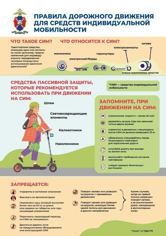 🛴 Уфимцам напоминают о правилах и запретах при использовании электросамокатов

🔹 возраст - в соотв