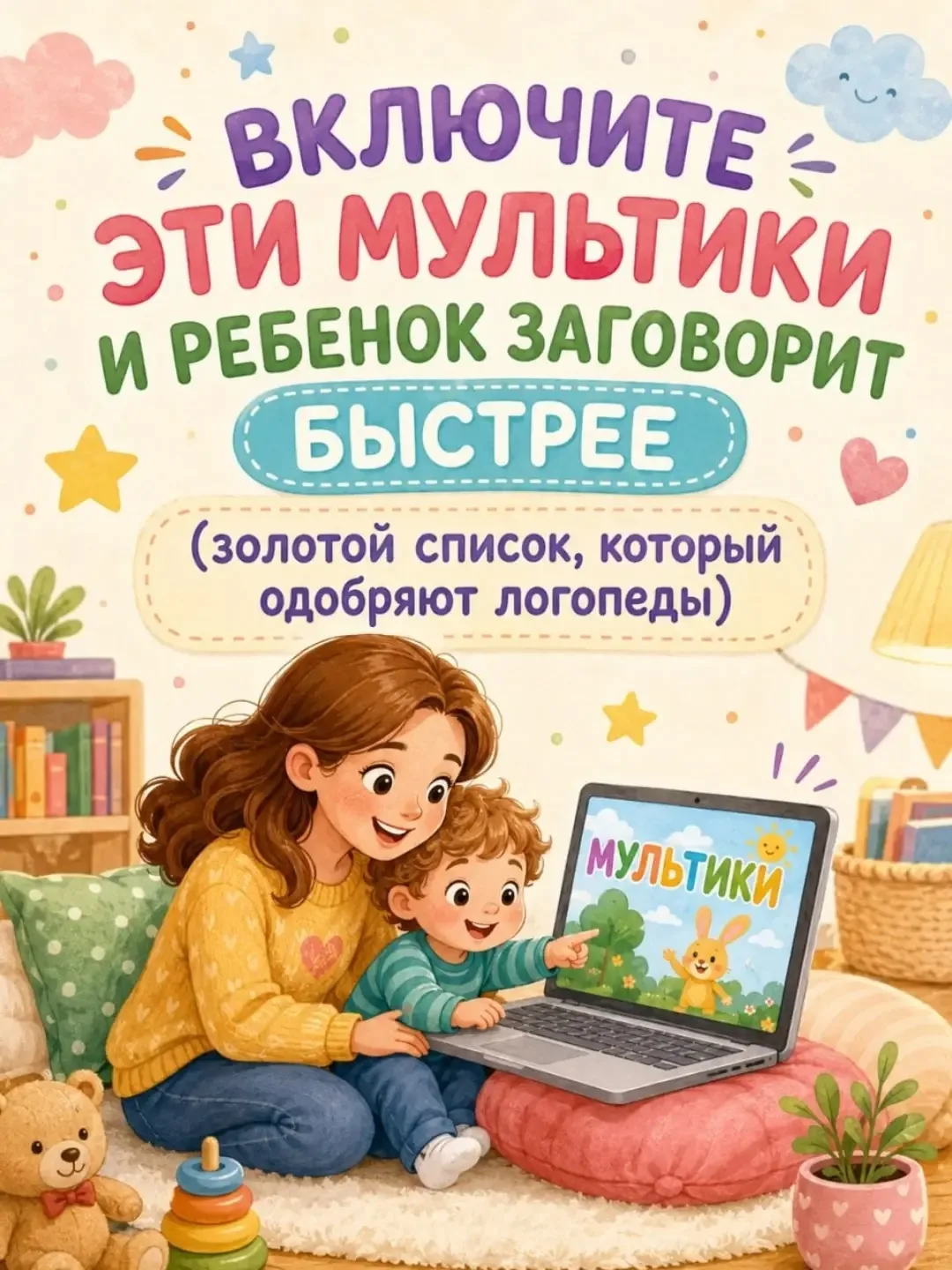 Мультфильмы — это не только развлечение, но и отличный инструмент для развития речи у р...