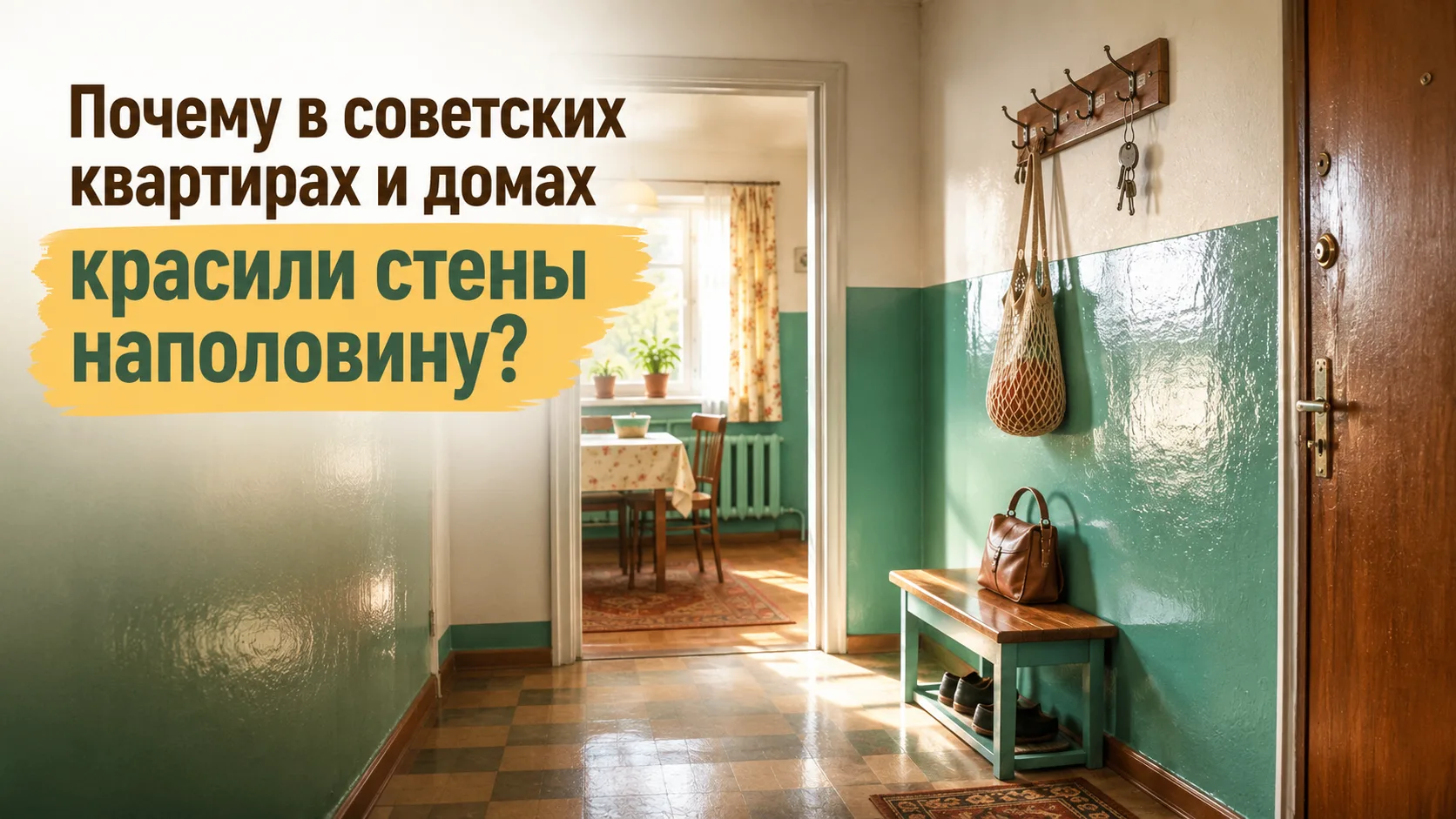 🏡 Зачем в советских домах красили стены только наполовину?