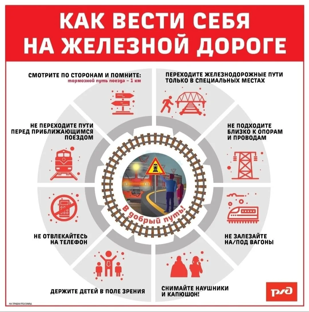 «Уступи дорогу поездам!»