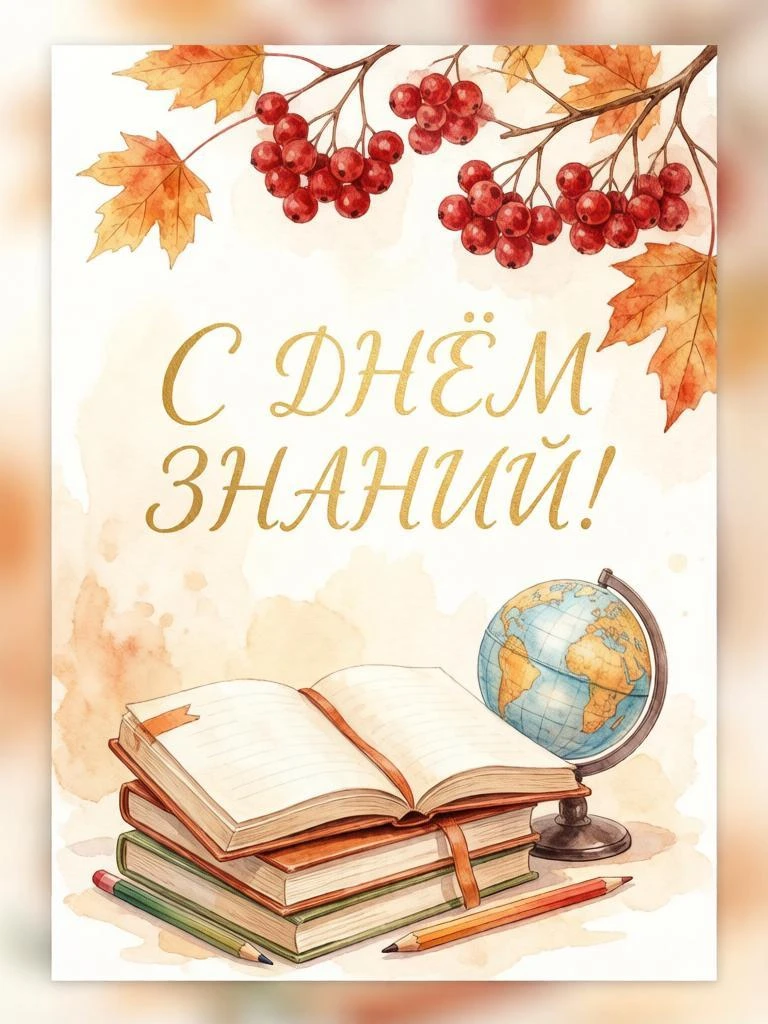 С Днём знаний! Вдохновения, терпения и отличного настроения на весь учебный год!