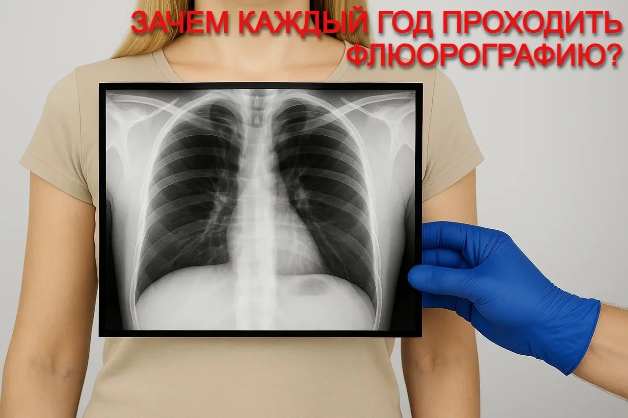 Флюорографию легких рекомендуется проходить лёгких ежегодно всем, кто старше 15 лет.