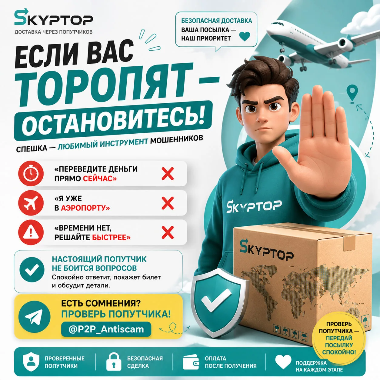 🚨 Если вас торопят — остановитесь.
Это одно из самых простых правил безопасности.

❌ «Переведите де