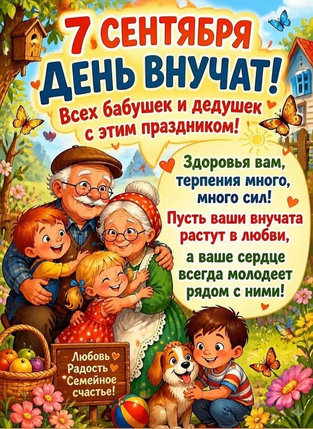 Дорогие лицеисты, бабушки и дедушки поздравляют сегодня всех внучат с праздником!