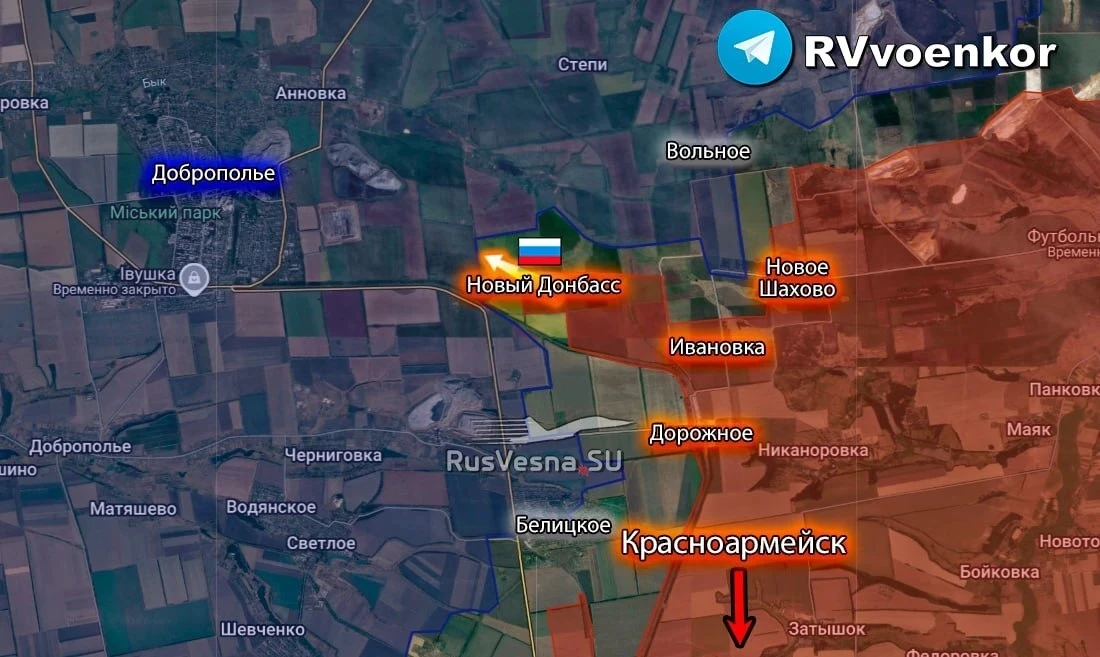 ⚡🇷🇺 Армия России освободила Новый Донбасс в ДНР и прорывается к Доброполью

⚡🇷🇺В результате акти