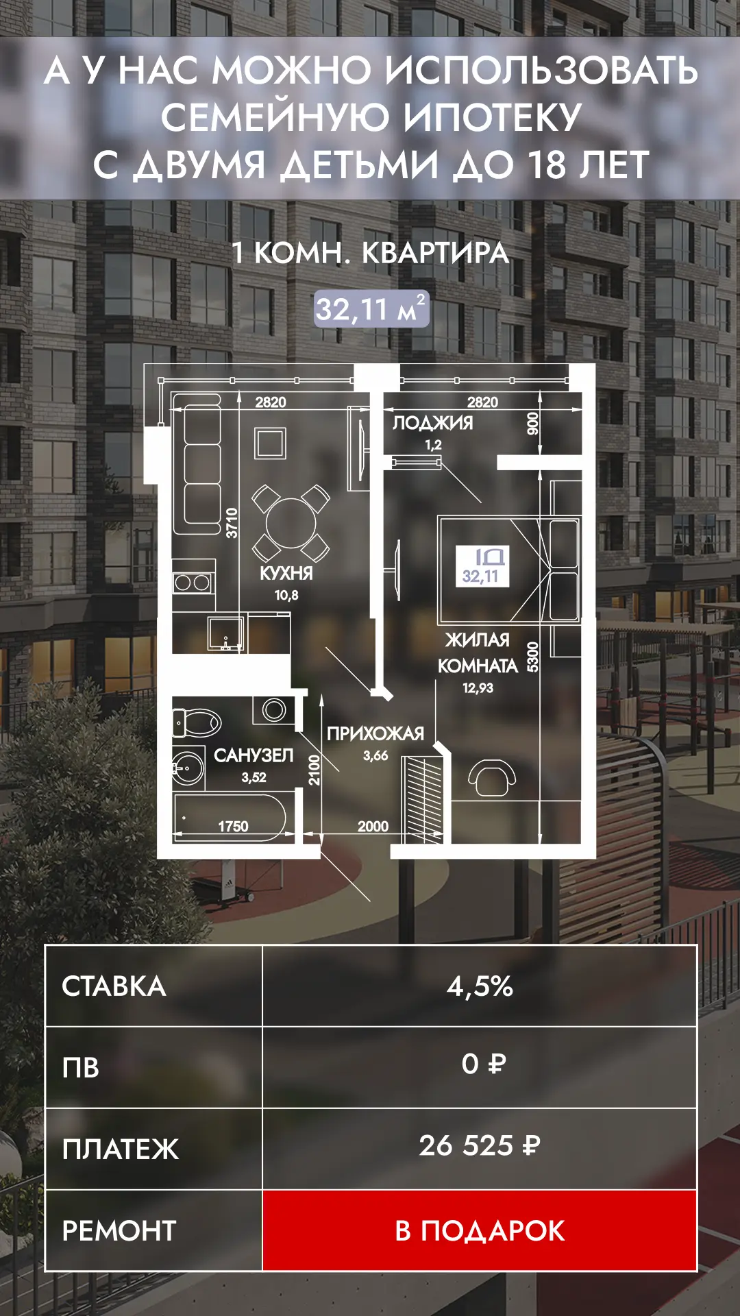 Вы не подходите под семейную ипотеку в Краснодаре? Но у вас есть два ребёнка до 18 лет�...