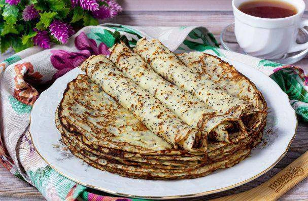 Кружевные блины с маком