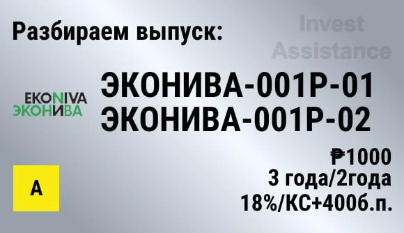 ❗️Коллеги, рассмотрели для вас два дебютных выпуска ЭКОНИВА-001P-01 и ЭКОНИВА-001P-02, размещение ко