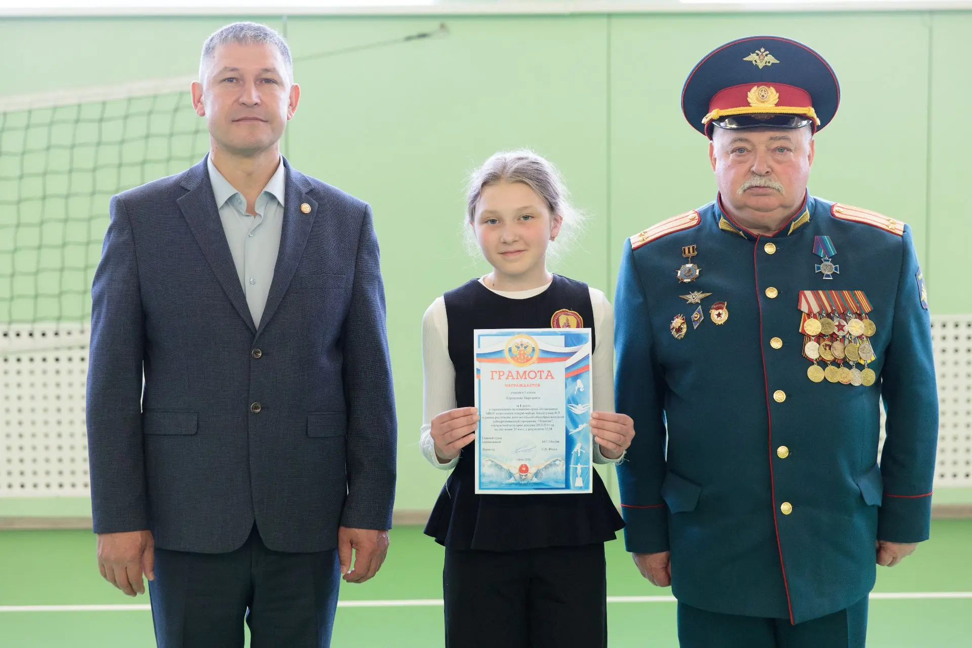 Итоговое построение в лицее имени генерал‑майора Хисматулина В. И.    В понедельник, 19 мая, в нашем
