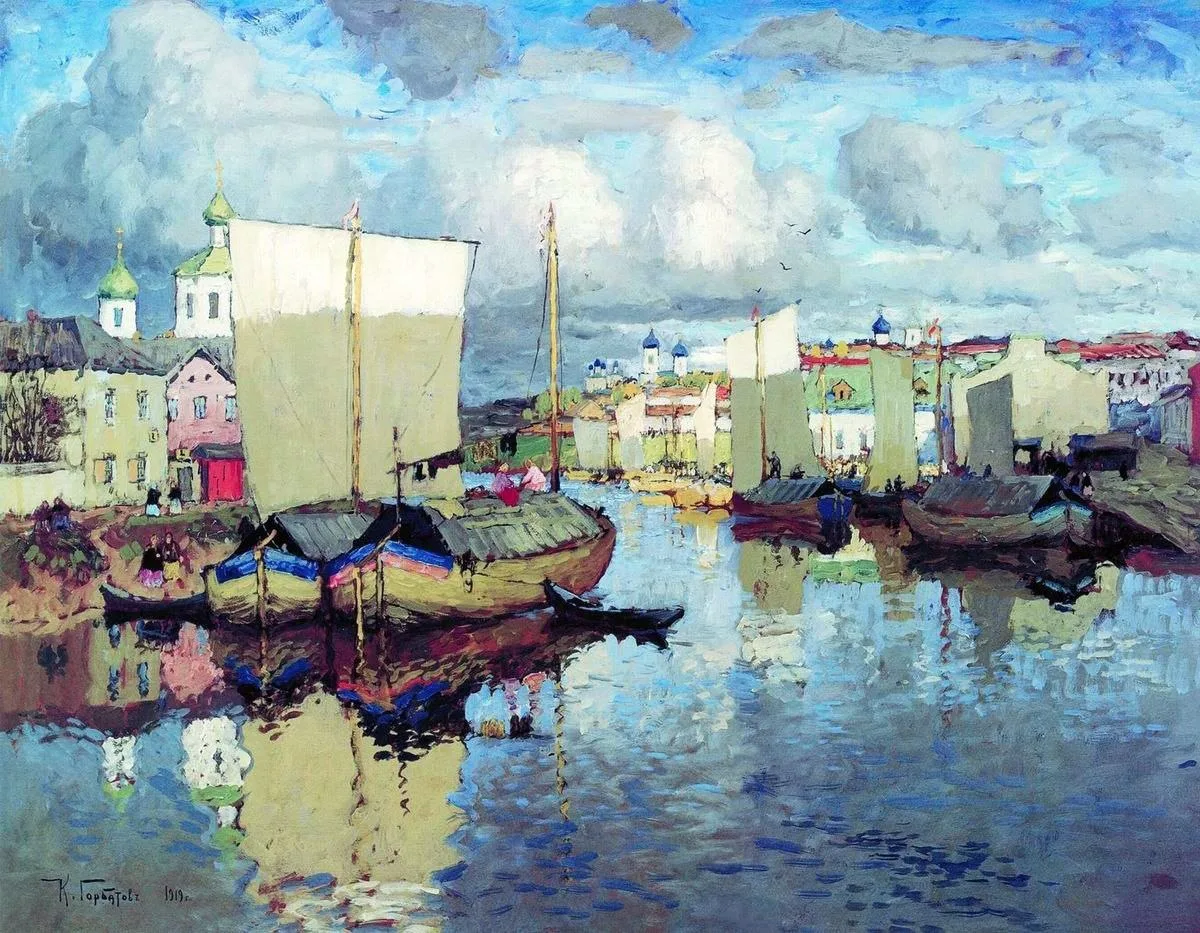 "Псков (Жизнь на реке Пскова)", 1919 г.