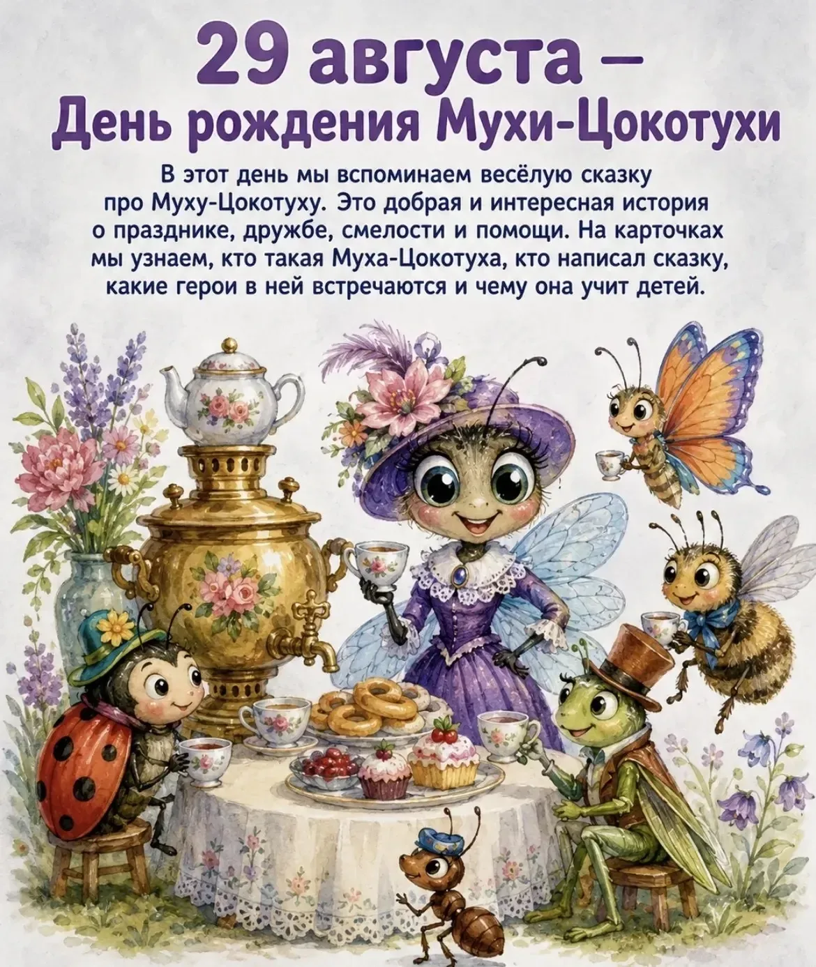«Мухе-Цокотухе» уже больше века, а она всё так же любима! ❤️‍🔥📚