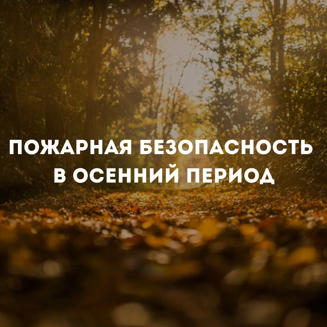 🍂🔥 Осенний пожароопасный период: будьте бдительны!