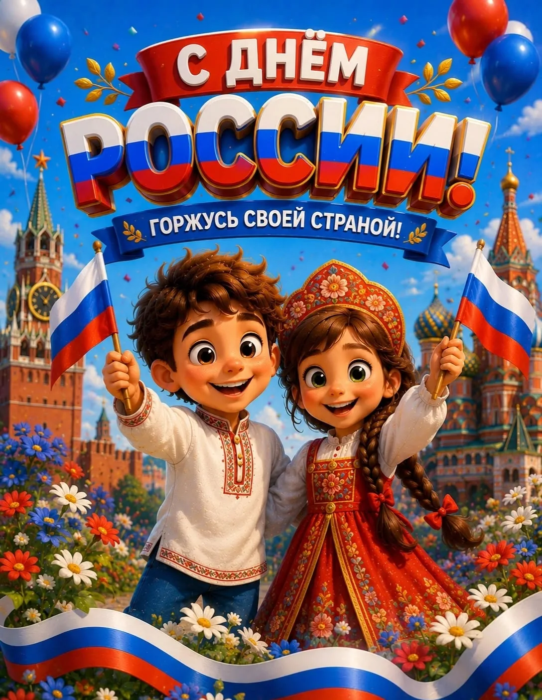 🇷🇺 С Днем России! Поздравляют ребята из лагеря! 🎤