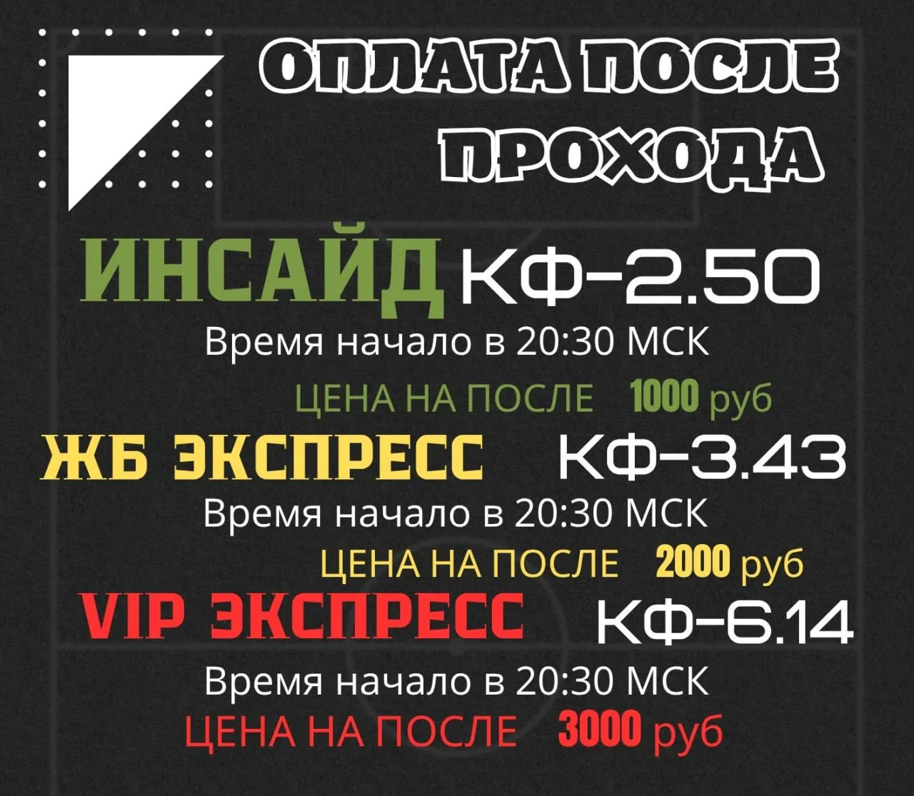 Прогнозы на сегодня готовы