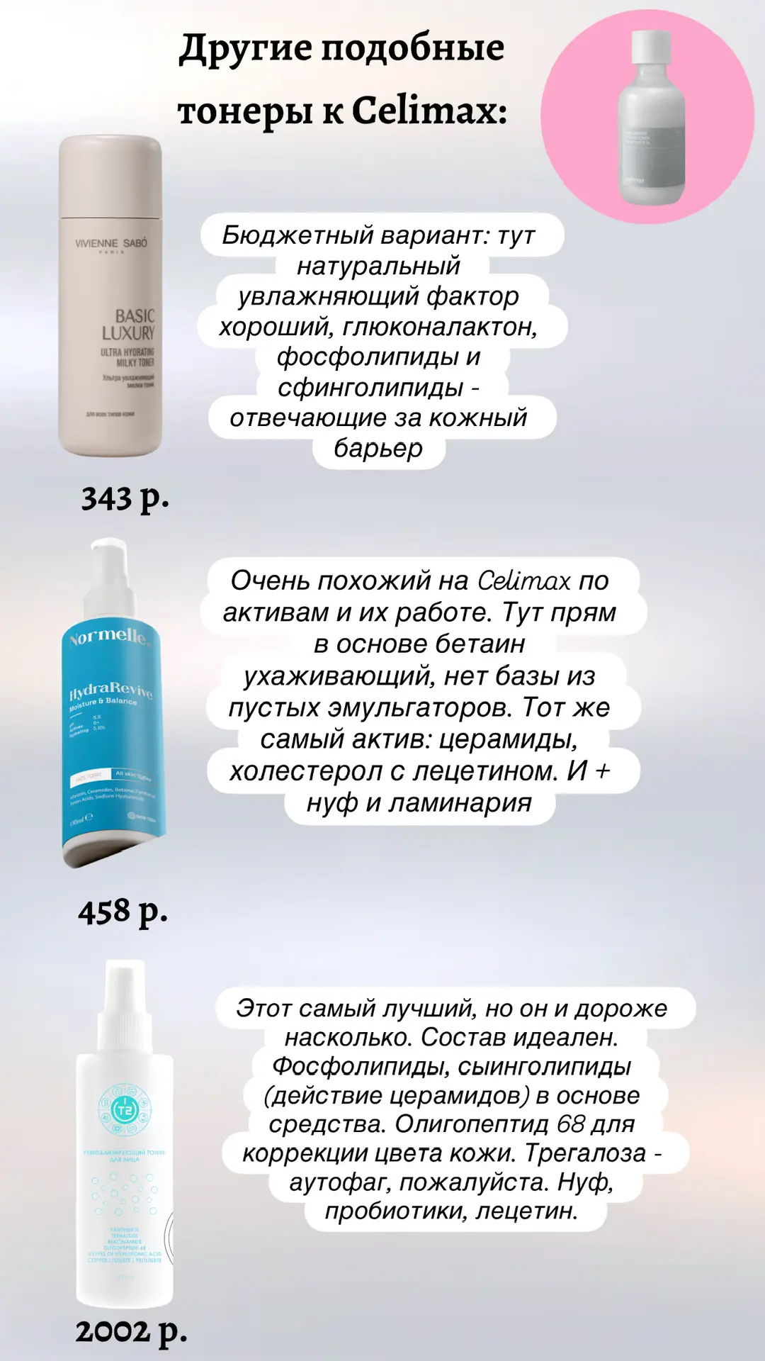 Решила разобраться в бренде Celimax и выбрать себе что-то на тестирование. Заказала SPF, тонер и бар