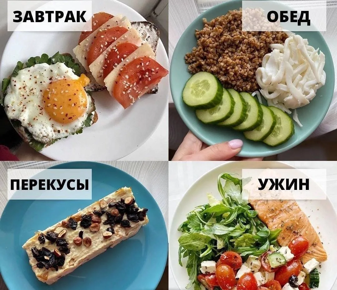 ✅Пример меню на 1450 ккалорий