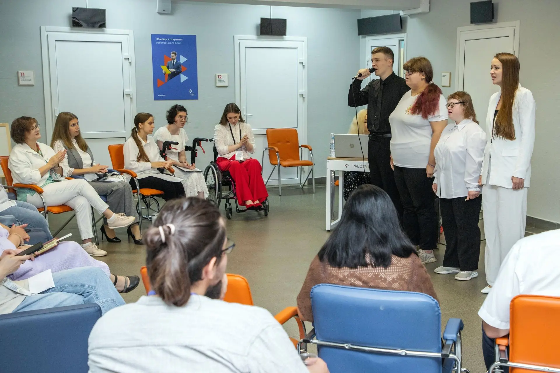 Участники проекта "Равный страт"по сопровождаемому трудоустройству ГБУ НО ЦСПСД г.о.г. Кулебаки прин