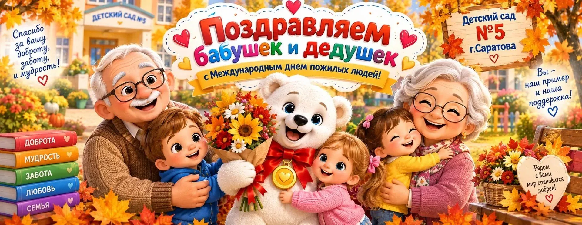 🍂 Дорогие наши бабушки и дедушки!