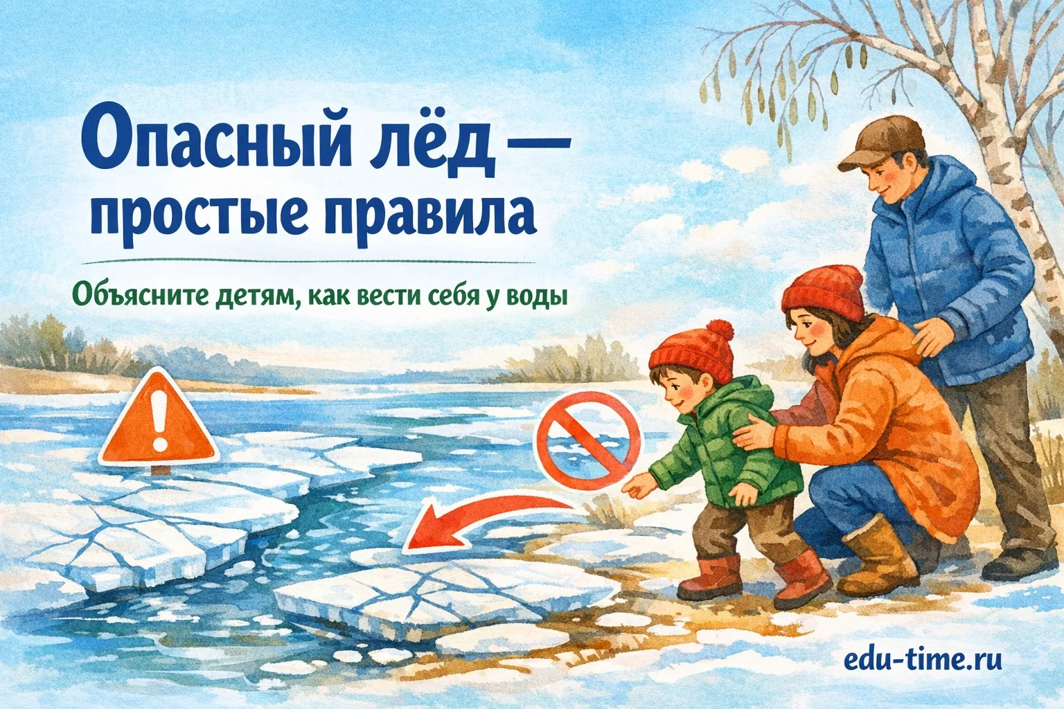 Как объяснить детям опасность льда ⚠️

Почти каждый ребёнок любопытен: тающий лёд, ручейки и шум вод